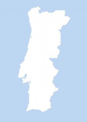 silhouette von Portugal