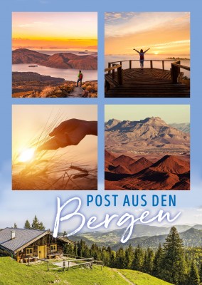 Postkarte Post aus den Bergen