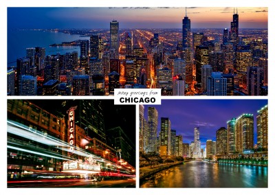 Three photos of chicago