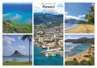 five photos of hawaii