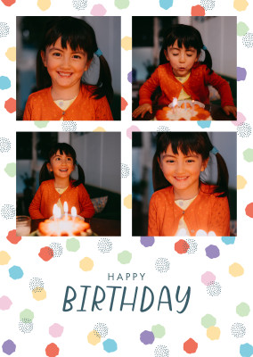 CARTELINA postcard happy birthday