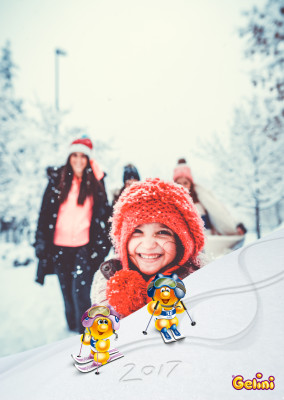 Personalizable greeting card from Gelini for the new year