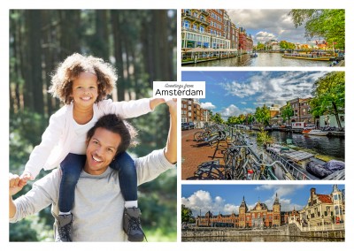panoramic photocollage of Amsterdam