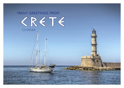 photo of famous Chania lighthouse of Crete