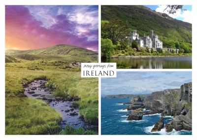 triple collage of landscape photography from Ireland