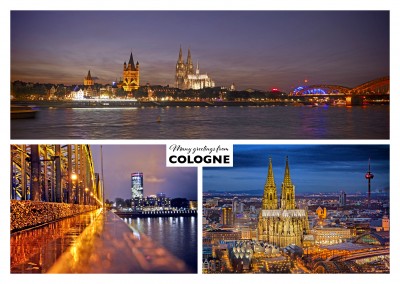 triple photocollage of Cologne
