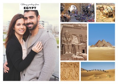 multipicture photocollage of egypt