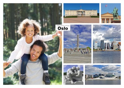 oslo photocollage showing the city's main places of interest