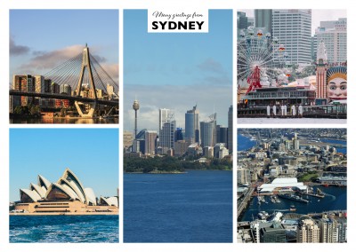 five photos of sydney