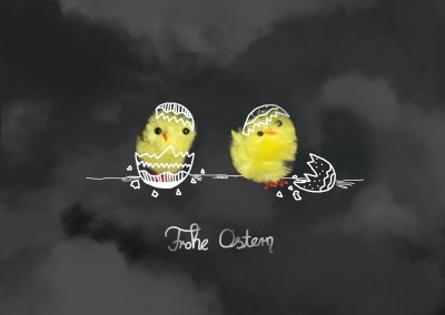 Over-Night-Design Frohe Ostern