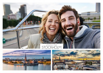 panorama fotocollage von stockholms skyline