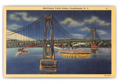 Poughkeepsie New York Mid-Hudson Traffic Bridge