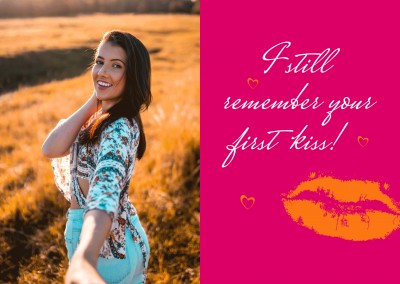 lembro-me seu primeiro beijo