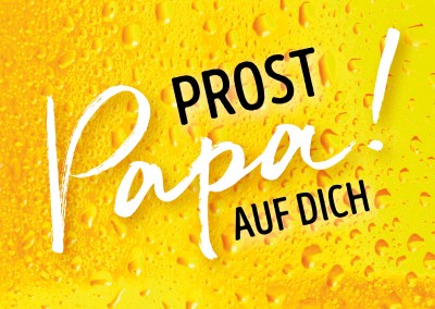 GREETING ARTS Prost Papa auf Dich