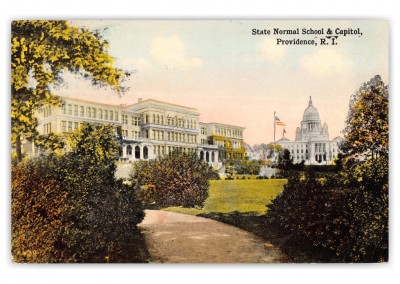 Providence, Rhode Island, State Normal School and Capitol