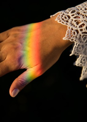 Rainbow on a Hand