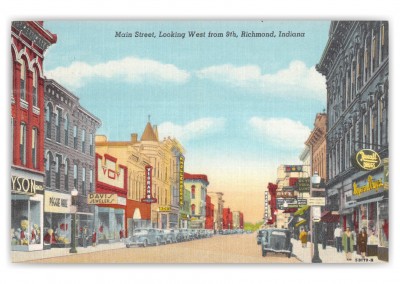 Richmond, Indiana, Main Street looking west