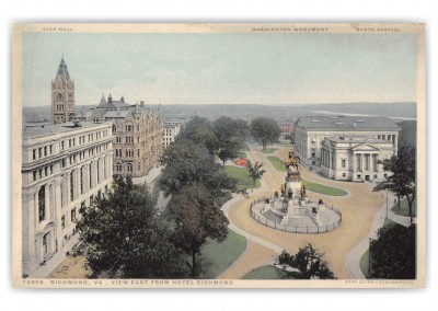 Richmond, Virginia, Washington Monument and Capitol
