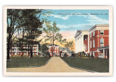 Roanoke, Virginia, Entrance to Hollins College