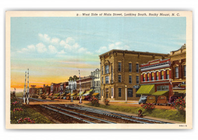 Rocky Mount, North Carolina, West side of Main Street looking south