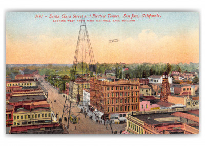 San Jose, California, Santa Clara Street & electric Tower