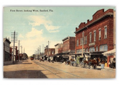 Sanford, Florida, First Street looking west