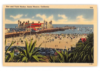 Santa Monica, California, Pier and Yacht Harbor