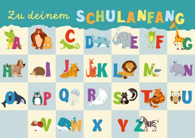 Illustration Tiere Alphabet