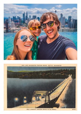 Seattle, Washington, lake Washington Pontoon Bridge