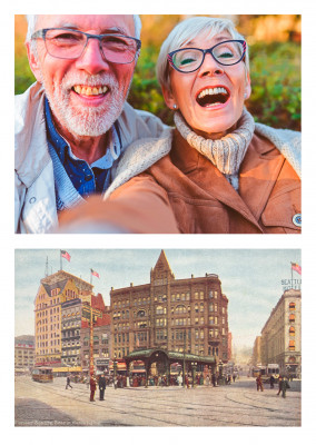 Seattle, Washington, Pioneer Sqaure