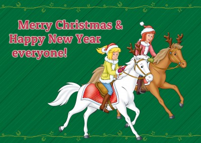 Bibi and Tina on their horses Christmas decoration