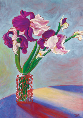målning Tatjana Buisson Vickis Irises