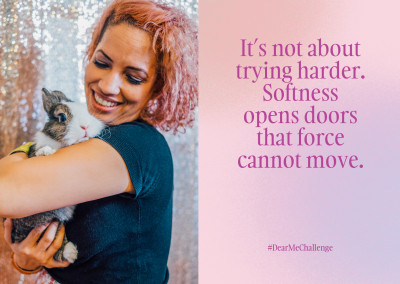 It's not about trying harder. Softness opens doors that force cannot move.