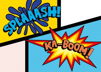 kabook splash pop art collage–mypostcard