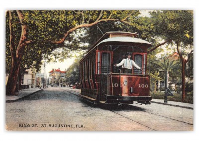 St Augustine Florida King Street Trolley