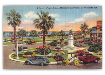 St. Augustine, Florida, Ponce de Leon Monument and Circle