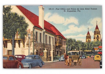 St. Augustine, Florida, Post Office and Ponce de Leon Hotel