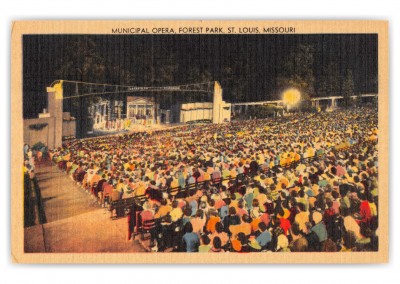 St. Louis, Missouri, Municipal Opera at night