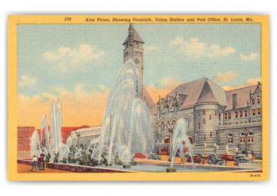 St. Louis Missouri Union Station Aloe Plaza Fountain