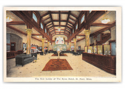 St. Paul, Minnesot, the Ryan Hotel lobby