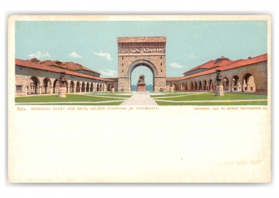 Stanford, California, Memorial Court and Arch, Leland Stanford Jr. University