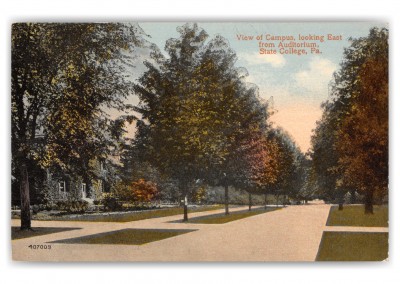 State College, Pennsylvania, looking east on campus