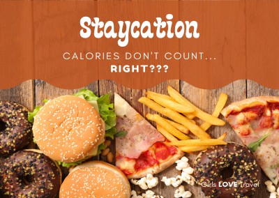 Flickor ÄLSKAR att Resa Staycation Kalorier räknas inte, eller hur?