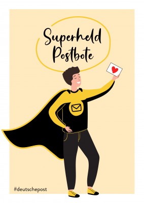 Superheld Postbote