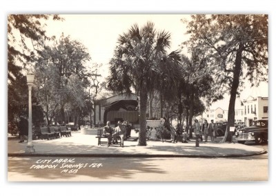 Tarpon Springs Florida City Park Band Stand