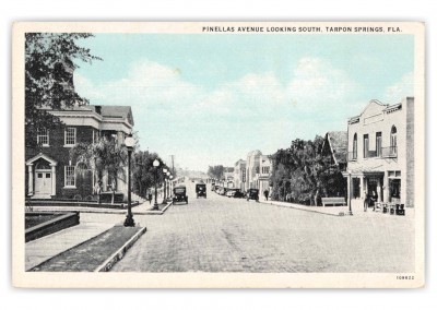 Tarpon Springs Florida Pinellas Avenue Looking South