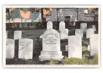 Tarrytown New York Sleepy Hollow Washington Irving's Grave