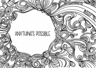 illustration typography Tatjana Buisson anything's possible