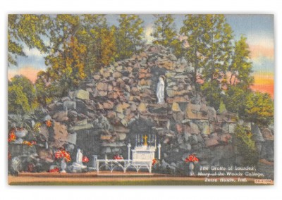 Terre Haute, Indiana, Grotto of Lourdes; St. Mary-of-the-Woods College