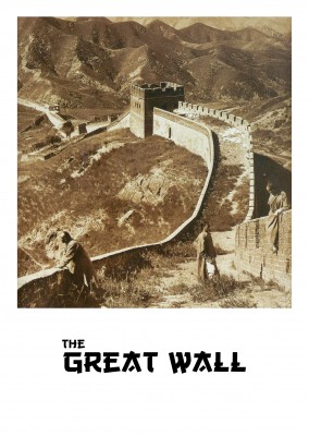 vintage photo Great Wall in China